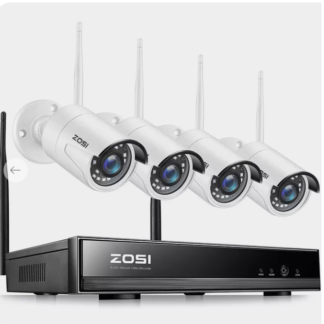 КОМПЛЕКТ WI-FI ВИДЕОНАБЛЮДЕНИЯ ZOSI НА 4 КАМЕРЫ
